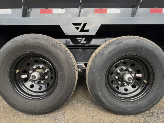 2027 Lamar 7x14 Dump Trailer - Tandem Axle Wheels