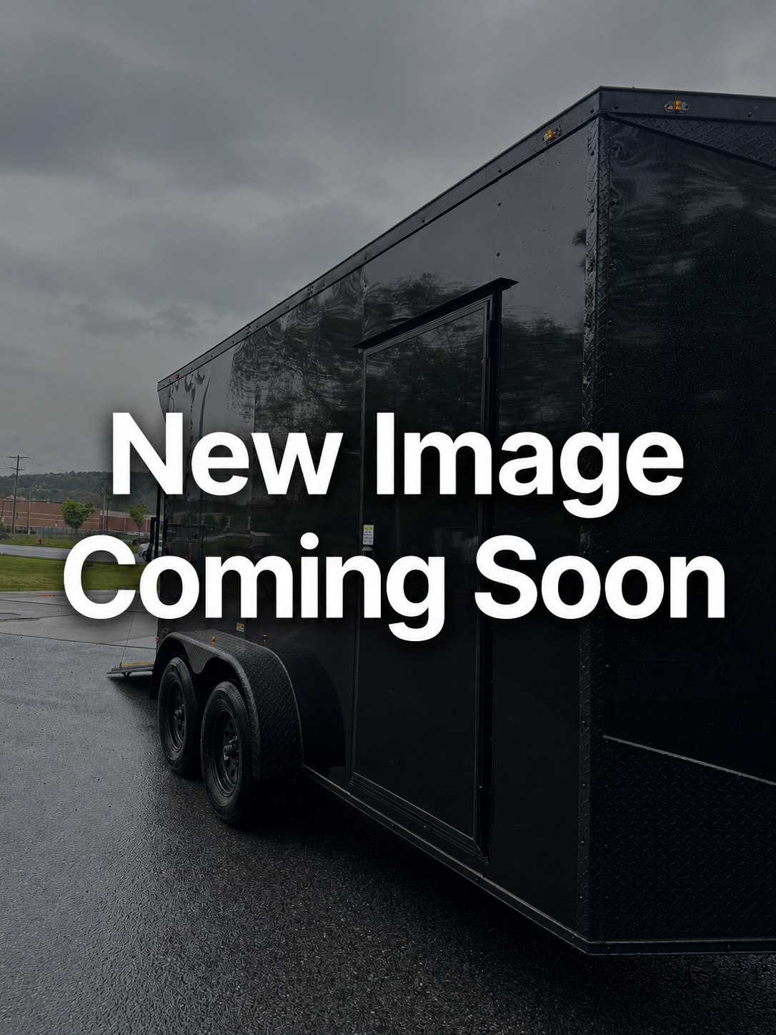 Custom 7x14 V Nose Enclosed Trailer - Side View