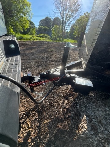Custom 7x14 V Nose Enclosed Trailer - Hitch Connection