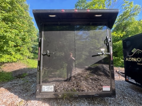 Custom 7x14 V Nose Enclosed Trailer - Rear View