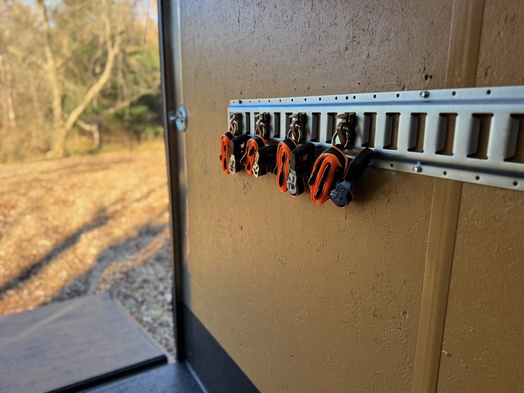 5x8 Enclosed Trailer - Interior Tie-Down System